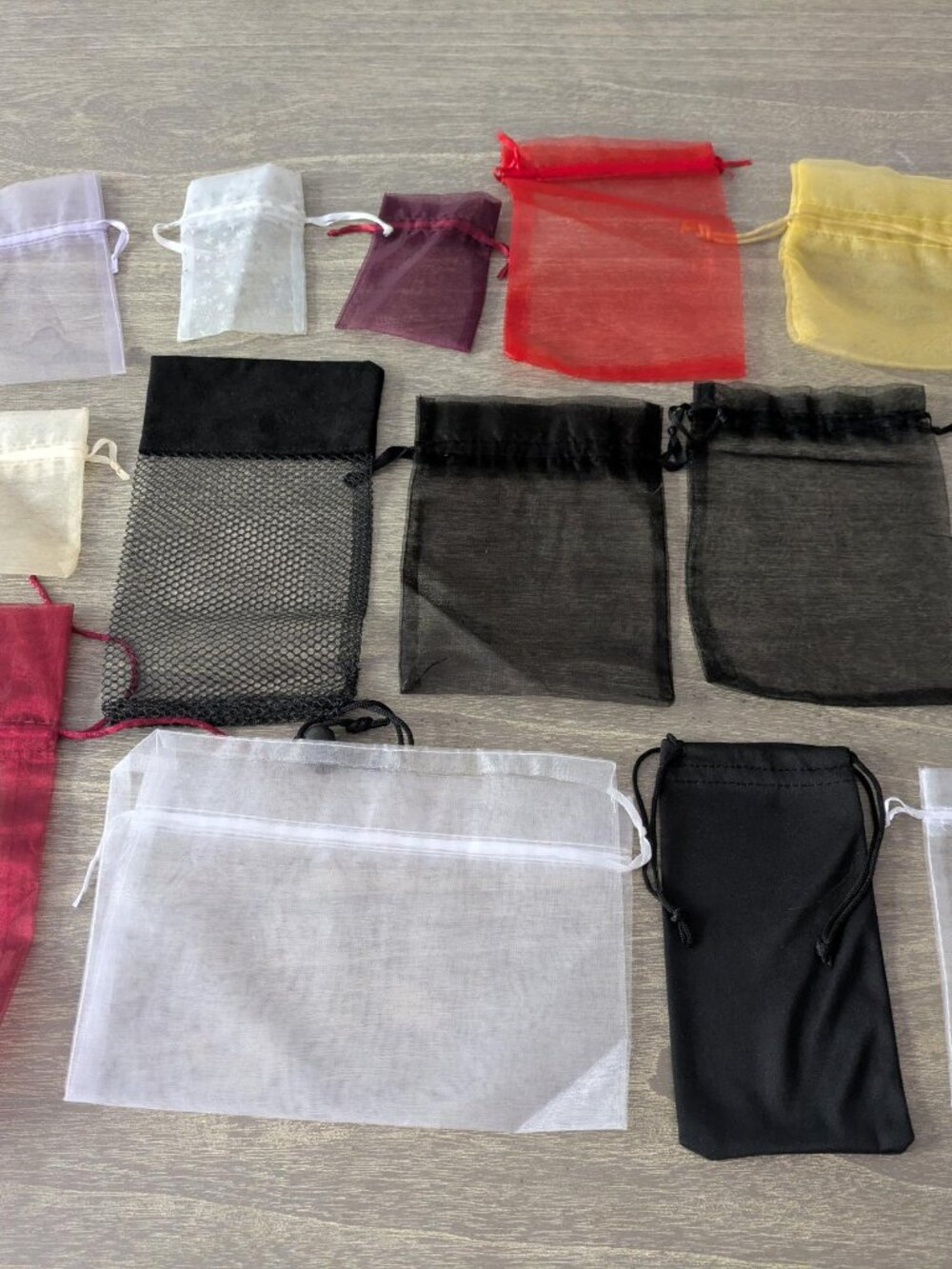 Sheer Gift Pouches - Set of 13